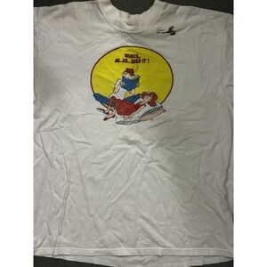 Vintage 90s Funny Childbirth Maternity T-Shirt - Men's L - Graphic‎ Dad Pregnant
